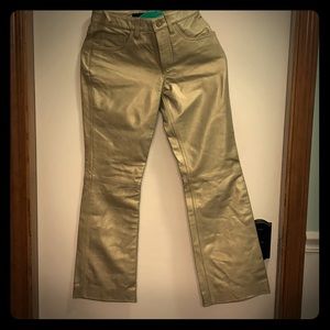 Gold Express Leather Boot Cut Pants